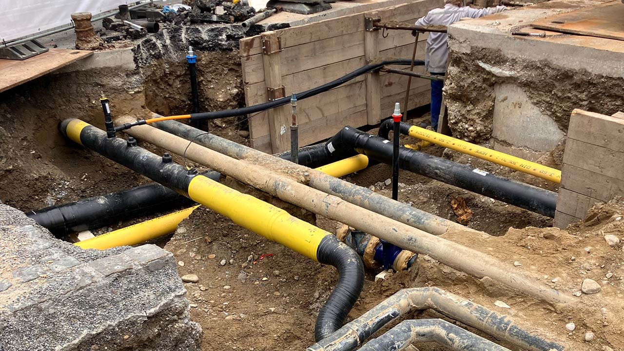 Erster Bauabschnitt in der Prinzregentenstraße