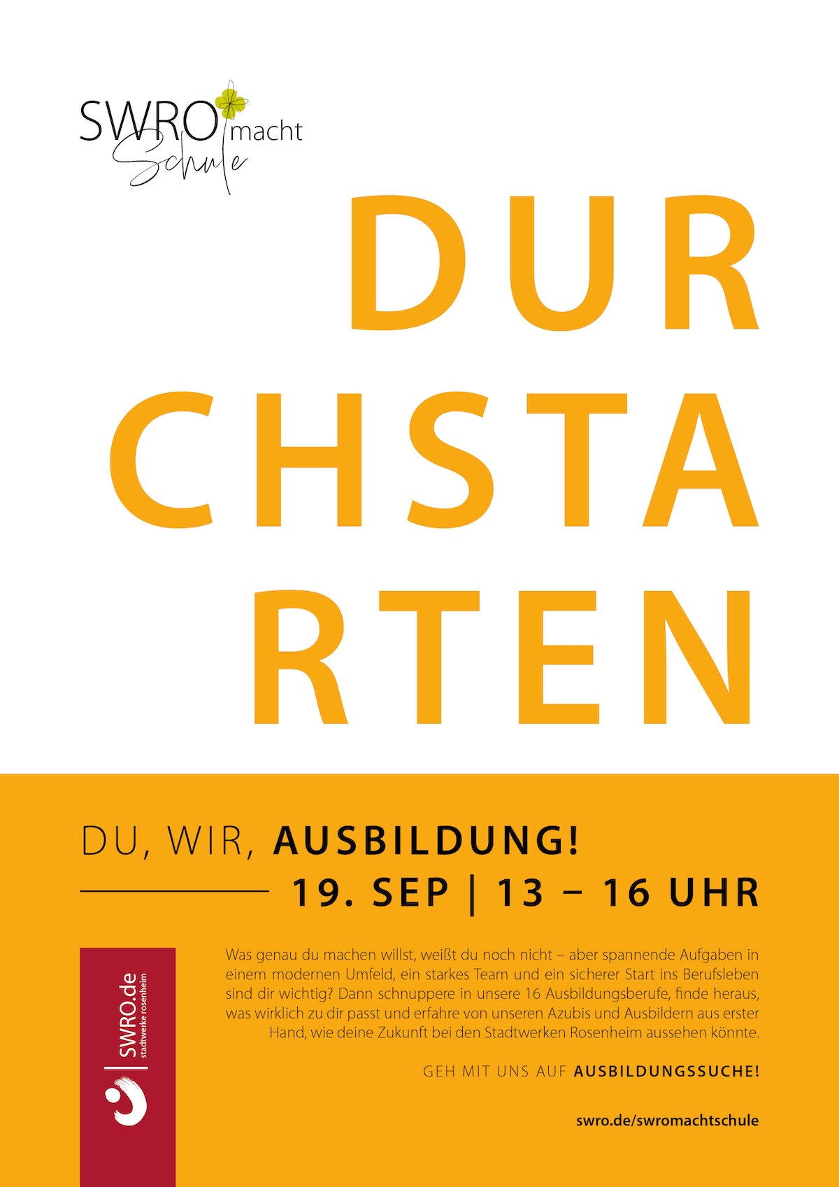 SWRO macht Schule Veranstaltungsbanner