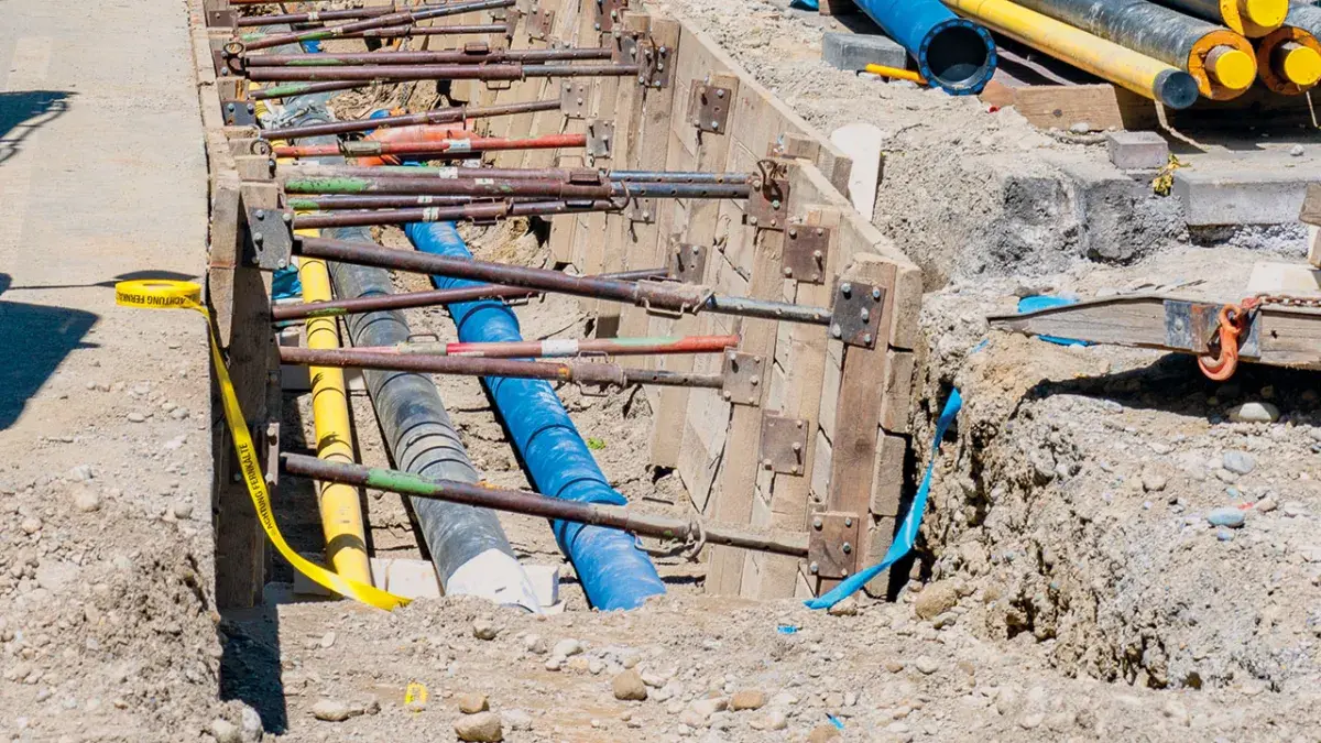 Baustelle Fernkälte Sommer 2025