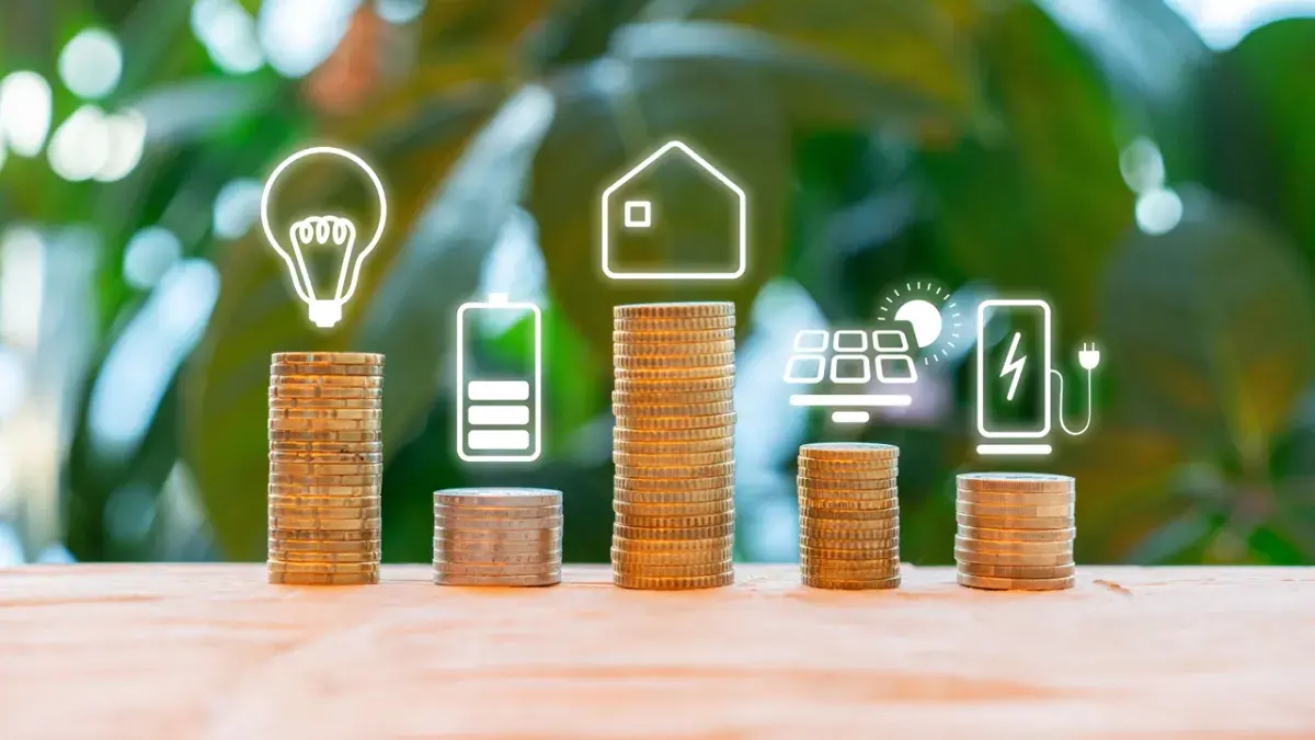 Münzen mit Symbolen zu verschiedenen Kategorien