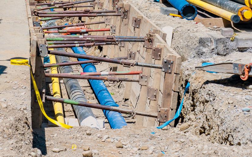 Baustelle Fernkälte Sommer 2025