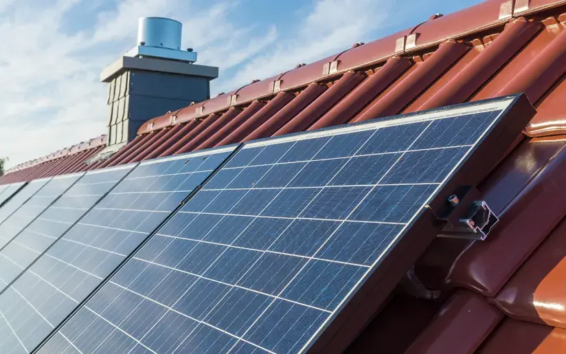 Solaranlage auf Hausdach