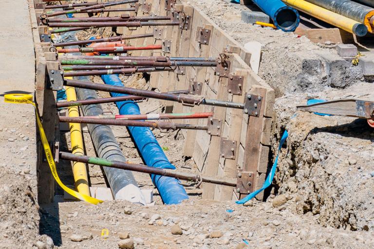 Baustelle Fernkälte Sommer 2025