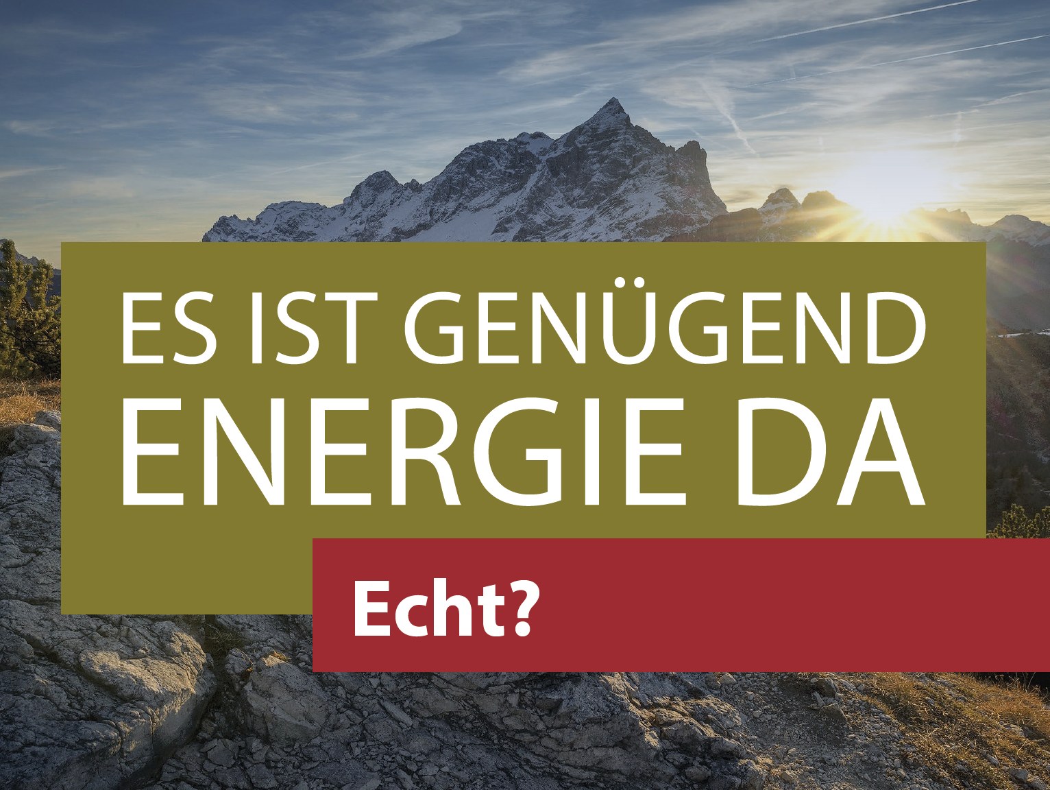 REiF genügend Energie da?
