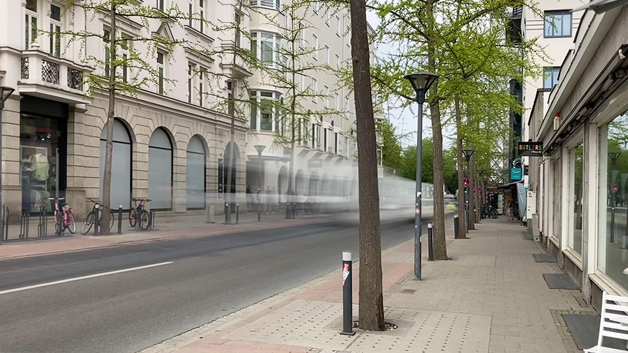 Prinzregentenstraße vor der Baustelle
