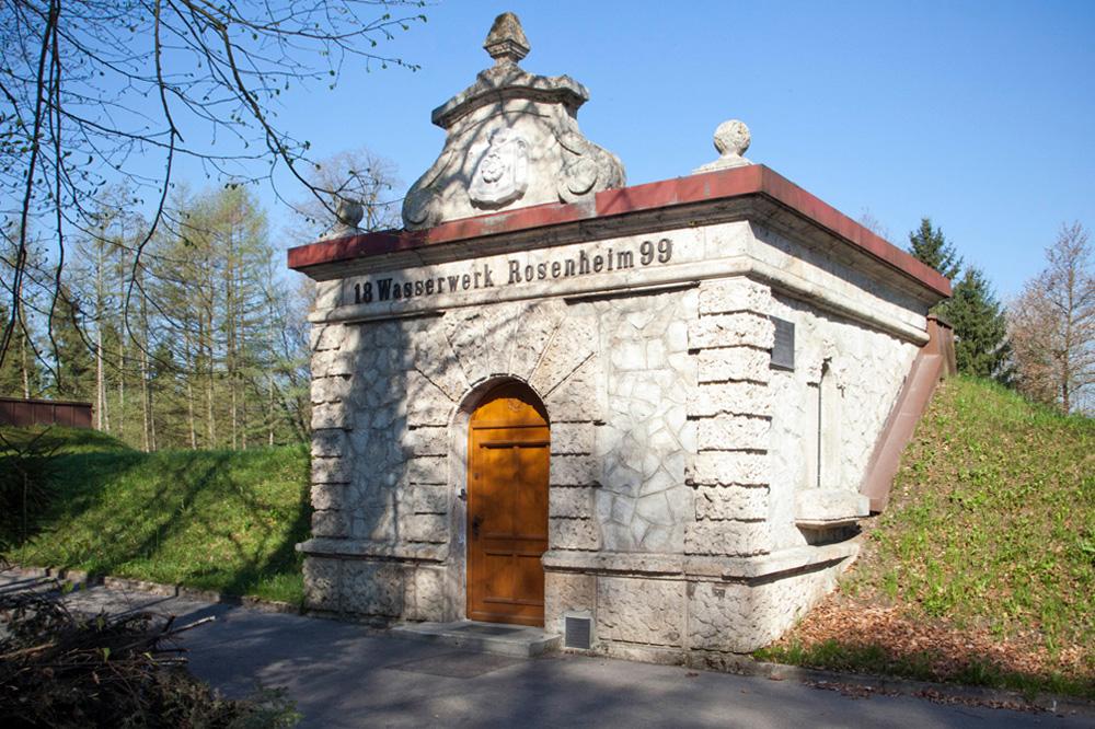 Hochbehälter Waldering im Wasserwerk Rosenheim