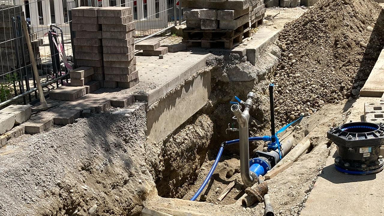 Zweiter Bauabschnitt Ende